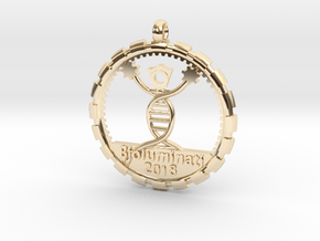 Bioluminati iRobot Pendant 2018 in 14k Gold Plated Brass