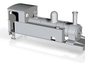 OO Freelance 4-4-0T tank loco in Tan Fine Detail Plastic