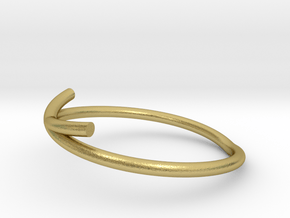 Knot Ring in Natural Brass