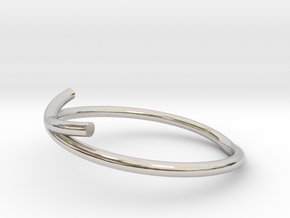 Knot Ring in Rhodium Plated Brass
