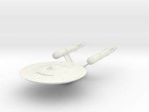 Discovery time line USS Enterprise 5.6" in White Natural Versatile Plastic