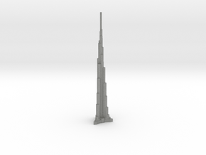 Burj Khalifa - Dubai (1:6000) in Gray PA12