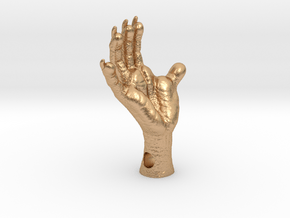 Opossum Foot, 1.5 inch - 4mm Side Hole in Natural Bronze