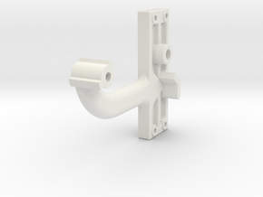 Signal Semaphore Arm (Short) no bolts 1:19 scale in White Natural Versatile Plastic