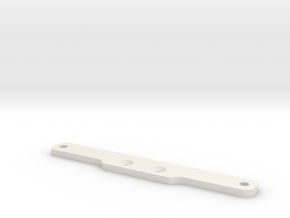 Wide Bulkhead Support Brace  in White Natural Versatile Plastic