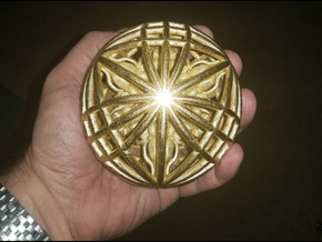 Awesomeness Sphere 4" Contact Juggling Ball in Polished Gold Steel