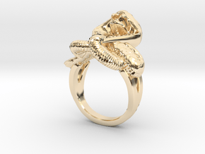 cobra commander ring in 14k Gold Plated Brass: 8 / 56.75