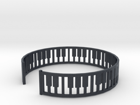 simple piano frame cuff in Black PA12: Small