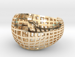 Neo Geometricism* Bangle ( Large ) in 14K Yellow Gold