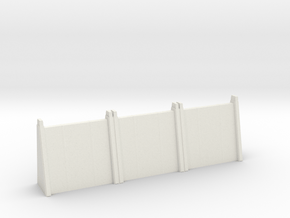 Large Wall Section in White Natural Versatile Plastic: 1:200