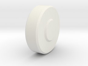 sls-narrow-lg-roller in White Natural Versatile Plastic