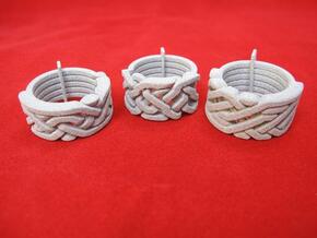 Ring set 1   Weave-Five   Take-Five   Six-to-Three in White Natural Versatile Plastic