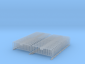Barrier 01 (portable fence). Scale HO (1:87).  in Smooth Fine Detail Plastic