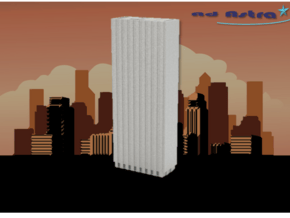 One Chase Manhattan Plaza - New York (1:4000) in White Natural Versatile Plastic
