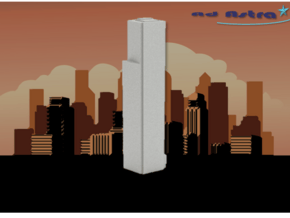 Four World Trade Center - New York (1:4000) in White Natural Versatile Plastic