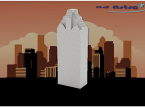 Heritage Plaza - Houston (1:4000) in White Natural Versatile Plastic