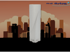 Torre Espacio - Madrid (1:4000) in White Natural Versatile Plastic