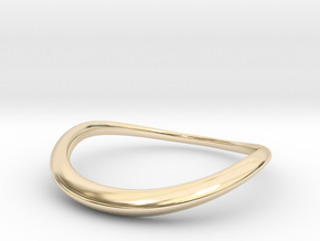 Wave Ring in 14k Gold Plated Brass