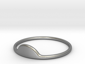Half-Moon Ring in Natural Silver