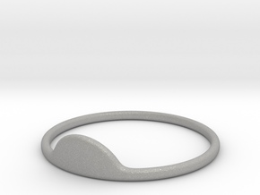 Half-Moon Ring in Aluminum