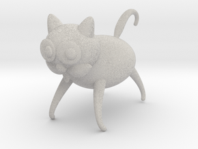 cat in Natural Full Color Sandstone: Small