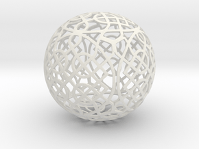 Celtic Knot  Ornament (4) in White Natural Versatile Plastic