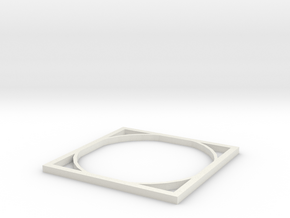 Doubly square thingy in White Natural Versatile Plastic