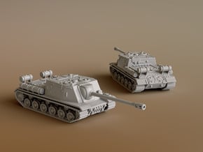 SU-122 scale: 1:160 in Tan Fine Detail Plastic