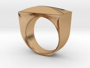 Above and Below Ring in Polished Bronze