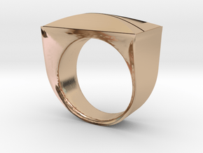 Above and Below Ring in 14k Rose Gold Plated Brass