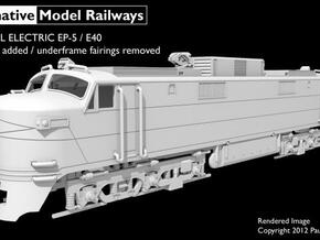 NEP504 N scale EP-5 loco - modified + guides in Tan Fine Detail Plastic