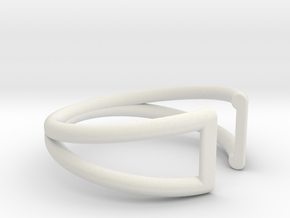 Sliver Ring in White Natural Versatile Plastic: 5.25 / 49.625