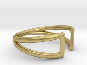 Sliver Ring in Natural Brass: 5.25 / 49.625