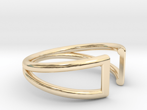 Sliver Ring in 14k Gold Plated Brass: 5.25 / 49.625