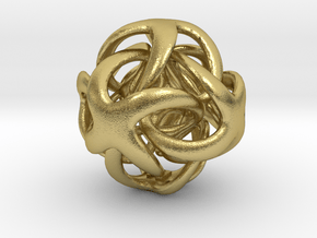 OctaDigit - 22mm in Natural Brass