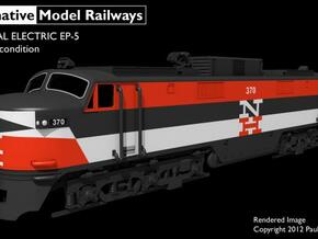 NEP502 N scale EP-5 loco - as built + guides in Smooth Fine Detail Plastic