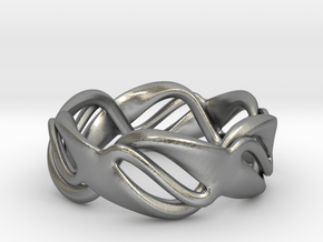 Rezonance Ring - 18mm  in Natural Silver