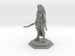 Female sword soldier 54mm in Gray PA12