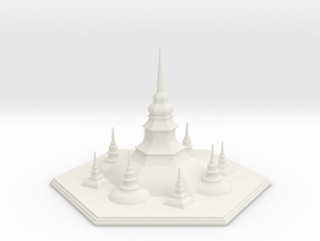 Pagoda in White Natural Versatile Plastic