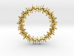 Genea Bracelet in Polished Brass