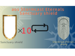 AOS Sanctuary shield in Smooth Fine Detail Plastic