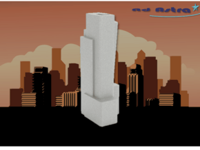 Eleven Times Square - New York (1:4000) in White Natural Versatile Plastic