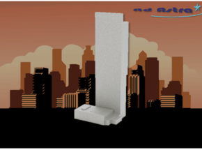 Beetham Tower - Manchaster (1:4000) in White Natural Versatile Plastic