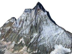 Matterhorn / Monte Cervino Map: 4" (10.1 CM) in Full Color Sandstone