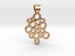 Bubbles [pendant] in Polished Bronze