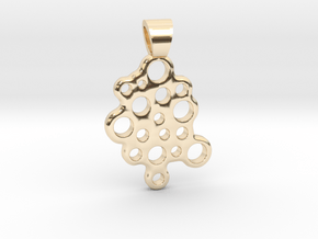 Bubbles [pendant] in 14k Gold Plated Brass