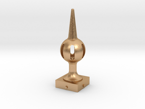 Signal Semaphore Finial (Pierced Ball) 1:19 scale in Natural Bronze