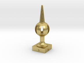Signal Semaphore Finial (Pierced Ball) 1:19 scale in Natural Brass