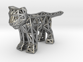 Lion (young) in Natural Silver