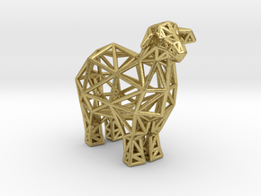 Sheep in Natural Brass